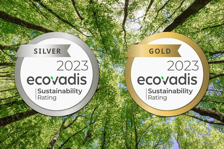 Gold- und Silber-Status beim EcoVadis Nachhaltigkeitsrating